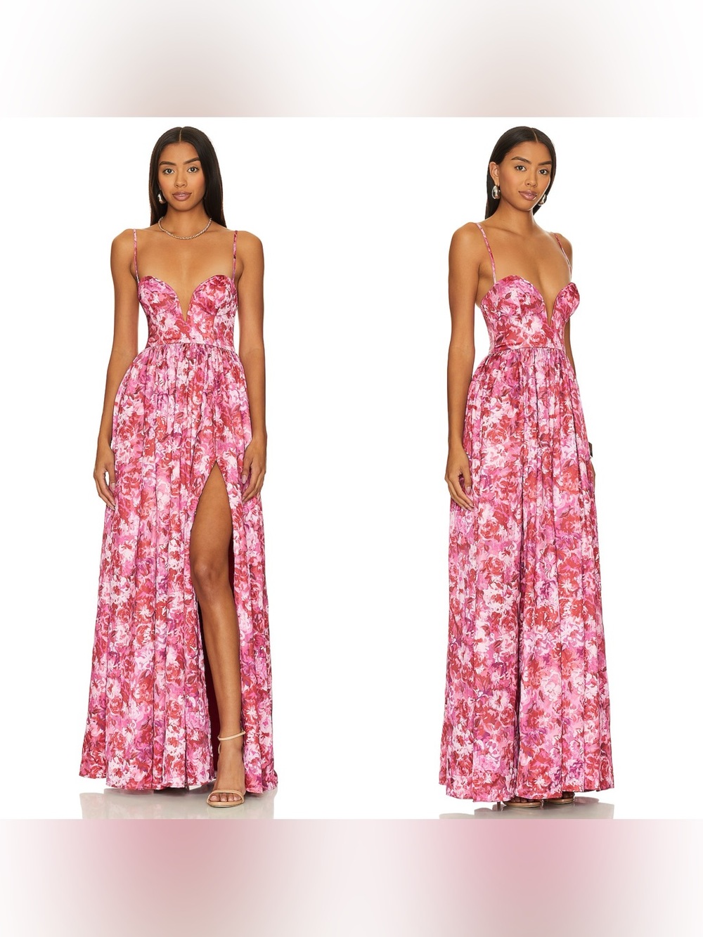 NWT LOVERS & Friends MALLORY GOWN in Monet Floral
